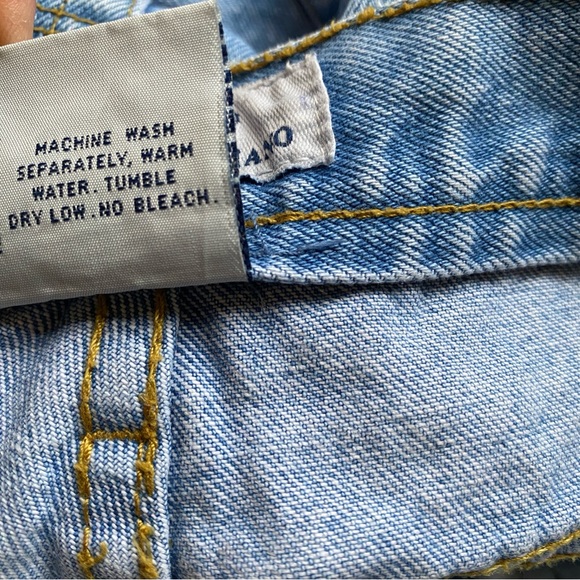 GUESS Originals Light Indigo Cotton Boyfriend Jeans High Waisted Size 20/30 - Picture 10 of 16